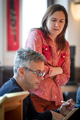 Director Joe Mantello and Playwright Lisa D'Amour